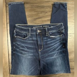 Size 8 regular jeans from American Eagle dark wash!